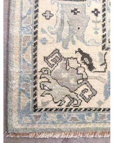 Handknotted Turkish Sage / Baige Rug 8x10 7045-Sage-8x10-6/40-2
