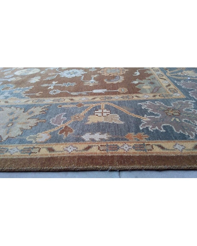 Handknotted Turkish Brown / Blue Rug 8x10 7005-Brown-8x10-5/32-4