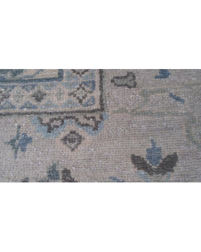Handknotted Turkish Beige / Beige Rug 8x10 7035-Beige-8x10-6/40-3