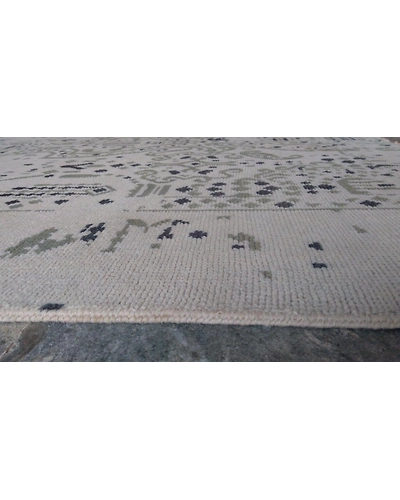 Handknotted Turkish Beige Abstract Rug 8x10 7052-Beige-8x10-6/40-3