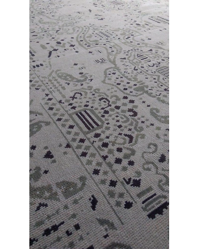 Handknotted Turkish Beige Abstract Rug 8x10 7052-Beige-8x10-6/40-6