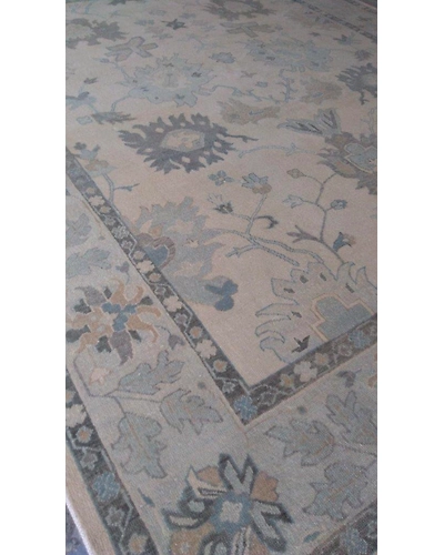 Handknotted Turkish Beige / Beige Rug 8x10 7031-Beige-8x10-6/40-2