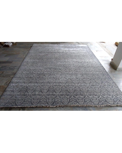Handknotted Persian Grey Rug 5x8 7016-Grey-5x8-5/32-2