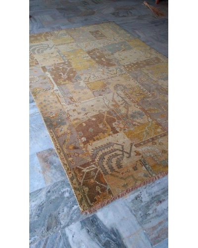 Handknotted Turkish Patach Rug 6x9 7011-Multi-6x9-5/32-4