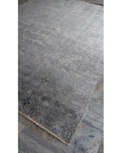 Handknotted Persian Grey Modern Rug 8x10 7025-Grey-8x10-5/32-5