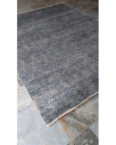 Handknotted Persian Grey Modern Rug 8x10 7025-Grey-8x10-5/32-7