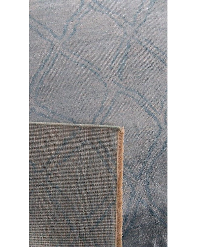 Handknotted Persian blue Modern Rug 8x10 7027-Blue-8x10-5/32-2