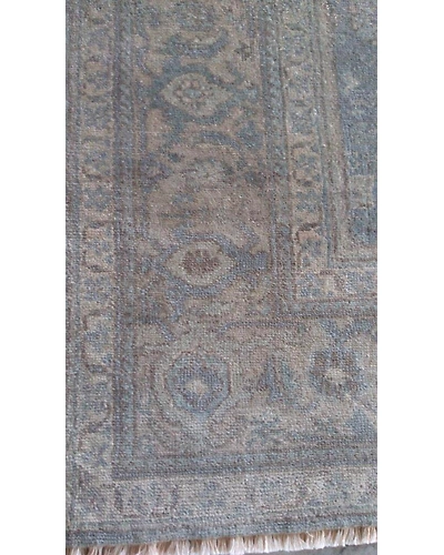 Handknotted Turkish Blue / Beige Rug 8x10 7043-7043