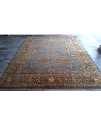 Handknotted Turkish Blue / Brown Rug 8x10 7004-BLue-8x10-5/32-3