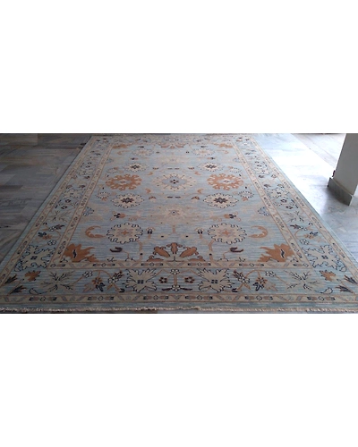 Handknotted Turkish Sky Blue Mix Rug 9x12 7048-Sky Blue-9x12-4.5 / 25-9