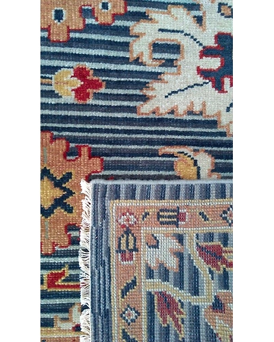 Handknotted Turkish Black White Stripes Rug 8x10 7050-Black-8x10-4.5 / 25-7