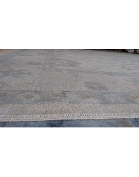 Handknotted Turkish Beige / Beige Rug 9x12 7038