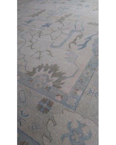 Handknotted Turkish Beige / Beige Rug 9x12 7038-Beige-9x12-6/40-2