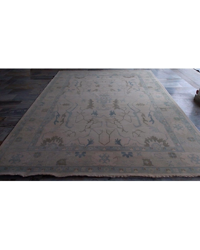 Handknotted Turkish Beige / Beige Rug 9x12 7038-Beige-9x12-6/40-5