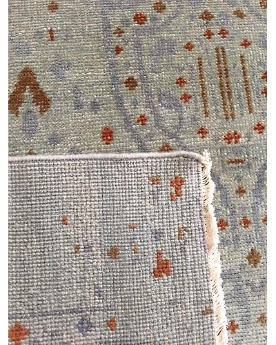 Handknotted Turkish Sage Abstract Rug 8x10 7053-Sage-8x10-6/40-3