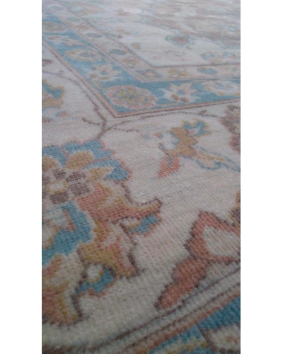 Handknotted Turkish Beige / Beige Rug 8x11 7040-Beige-8x11-7/40-1