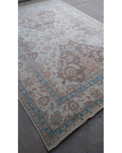 Handknotted Turkish Beige / Beige Rug 8x11 7040-Beige-8x11-7/40-5