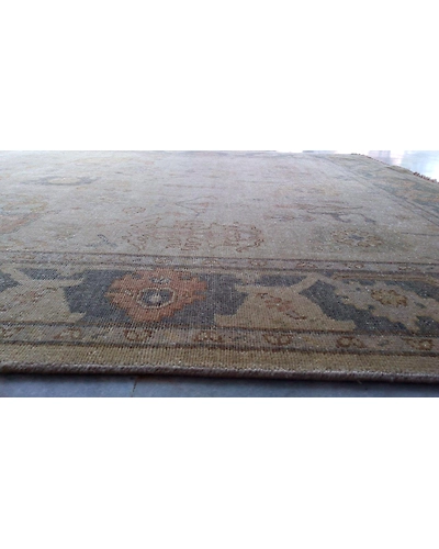 Handknotted Turkish Beige / Blue Rug 8x10 7014-Beige-8x10-6/40-2