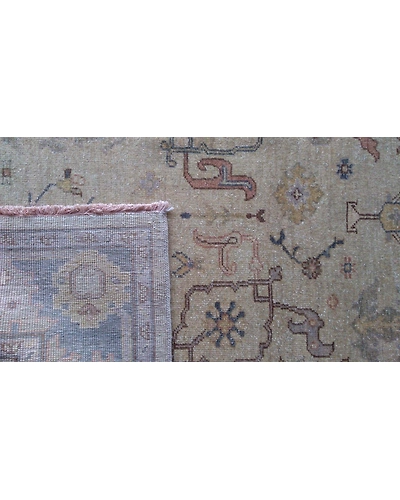 Handknotted Turkish Beige / Blue Rug 8x10 7014-Beige-8x10-6/40-4