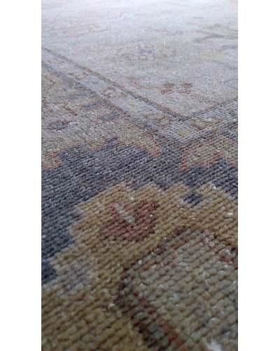 Handknotted Turkish Beige / Blue Rug 8x10 7014-Beige-8x10-6/40-8