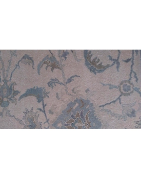 Handknotted Turkish Beige / Blue Rug 8x10 7037