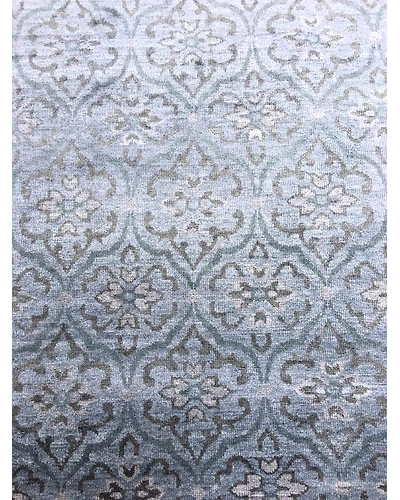 Handknotted Persian blue Modern Rug 8x10 7028-Blue-8x10-5/32-2