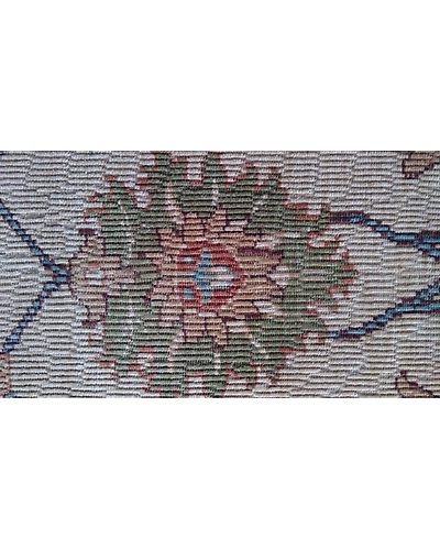 Handknotted Turkish Beige / Orange Grilled Rug 6x9 7002-Beige-6x9-5/32-2