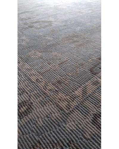 Handknotted Turkish Blue / Grey Grilled Rug 8x10 7034-Blue-8x10-6/40-1