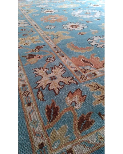 Handknotted Turkish Blue Traditional Rug 8x10 7049-7049
