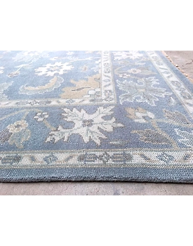 Handknotted Turkish Lake Grey Rug 8x10 7051