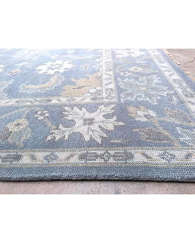 Handknotted Turkish Lake Grey Rug 8x10 7051-7051