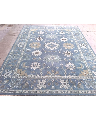Handknotted Turkish Lake Grey Rug 8x10 7051-Grey-8x10-4.5 / 25-5
