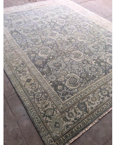Handknotted Turkish Grey / Beige Rug 8x10 7044-Grey-8x10-6/40-2