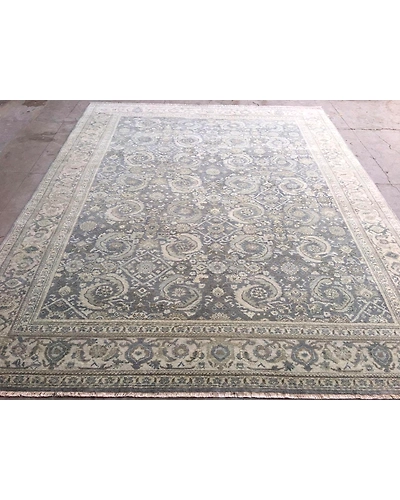 Handknotted Turkish Grey / Beige Rug 8x10 7044-Grey-8x10-6/40-3