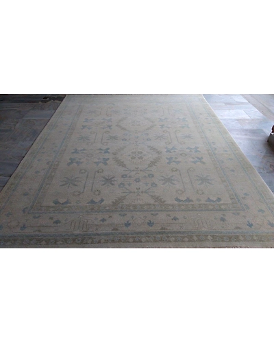 Handknotted Turkish Beige / Lt. Grey Rug 8x10 7030-Grey-8x10-6/40-2