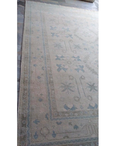 Handknotted Turkish Beige / Lt. Grey Rug 8x10 7030-Grey-8x10-6/40-5