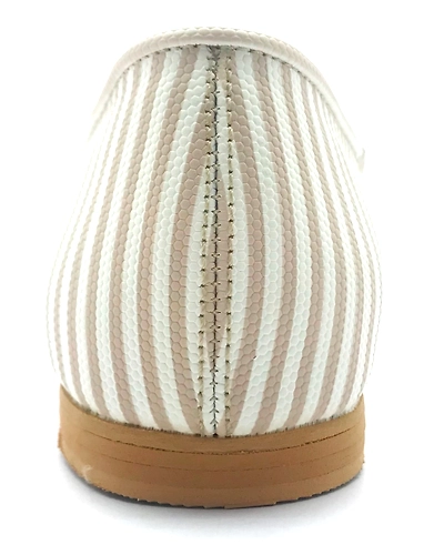 Semi-Casual Belly - Beige &amp; White Stripes-6