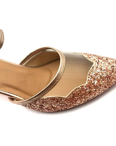 Ethnic D'orsay Pumps - Rose Gold-5