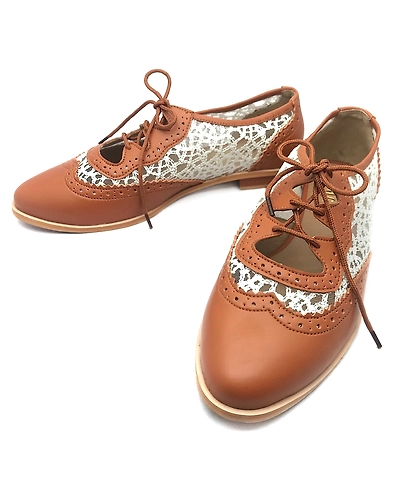 Semi-Formal Oxfords -Tan Brown-1