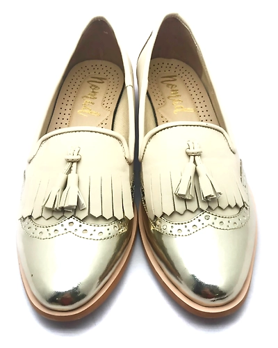 Formal Loafer - Beige &amp; Gold-2