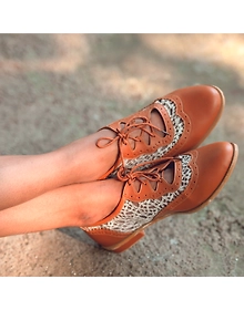 Semi-Formal Oxfords -Tan Brown