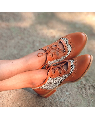 Semi-Formal Oxfords -Tan Brown-WWNS180301