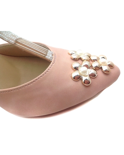 Washed Nude Heels with Embroidered Straps and Flowers-5