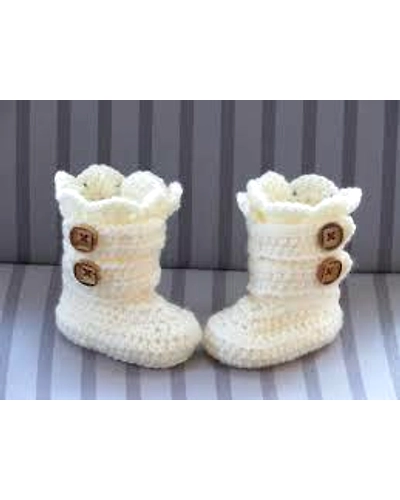 White  color booties-lm