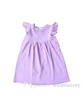 Blue color Linen frock for 3-5yr girls