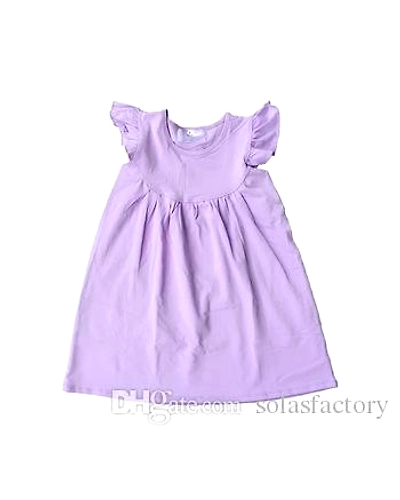 Blue color Linen frock for 3-5yr girls-dk