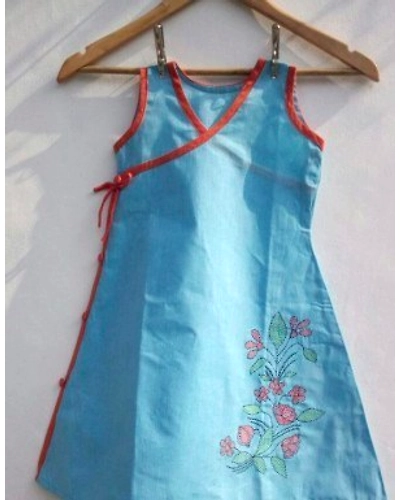 Khadhi Silk frock for 1-3yr girls-lm1
