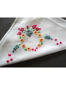 Khadhi hand embroidery  kerchief for kids