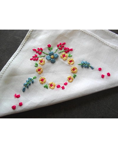 Khadhi hand embroidery  kerchief for kids-lm4