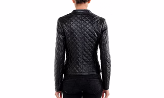 New Women's Leather Motorcycle Biker Jacket 100% Genuine Soft Lambskin #C24